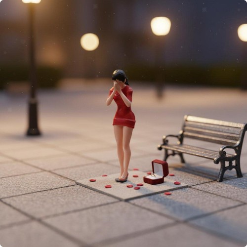 Miniature resin figurine - resin,