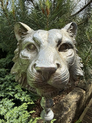 Vintage tiger head jardiniere - vintage,