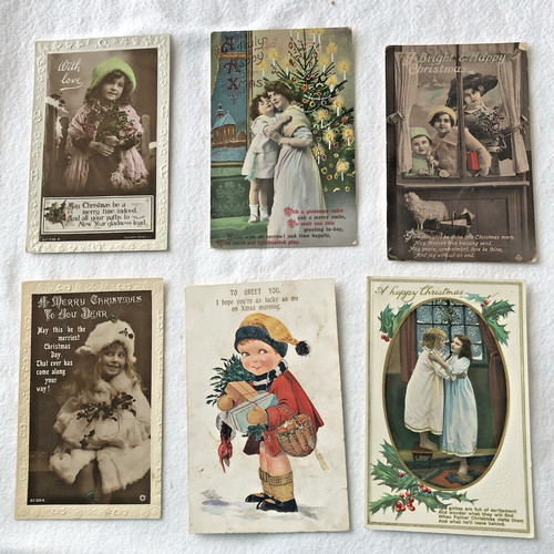 Vintage christmas postcards - christmas,