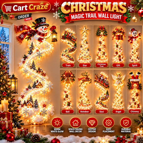 Led christmas magic trail wall - led,