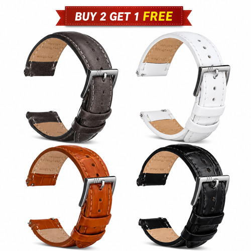 Genuine leather watch - leather,