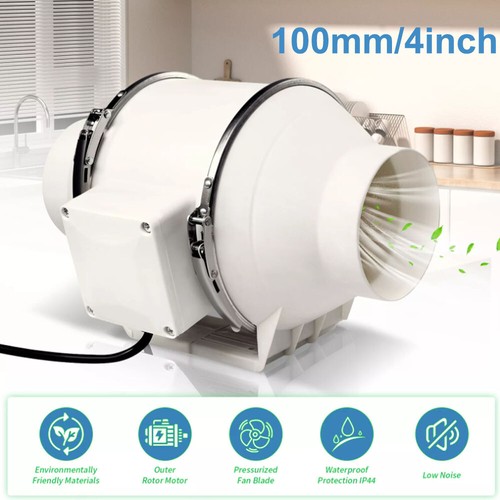 100mm 4inch diameter - 4inch, inline