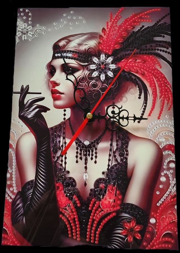 New elegant art deco - , lady