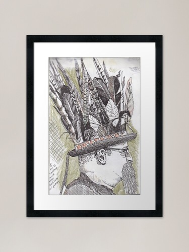 Morris dancer framed - morris,