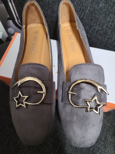 Ladies grey suede - ladies, shoes