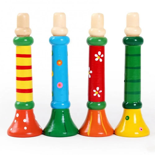 Wooden trumpet toy - toy, horn