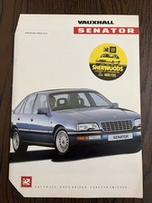 Vauxhall Senator Brochure 1990