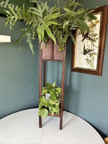 Vintage wooden plant - vintage, stand