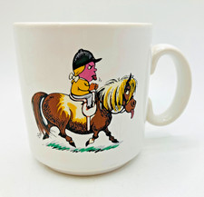 Vintage Norman Thelwell Pony Mug with Cheeky Girl by Grays Staffordshire