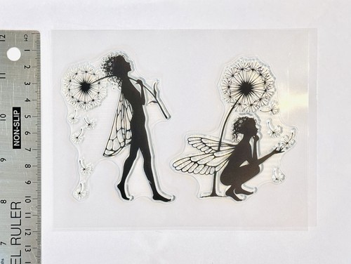 Clear rubber stamp - , fairy