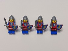 4 x LEGO Minifigures - Classic Castle Lion Knights Army Builder #1 - Brand New