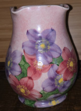 E. Radford Burslem Hand Painted Vase 1930s Signed