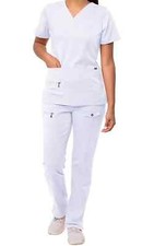 Adar Pro Breakthrough Plus Scrub Set for Women - Enhanced V-Neck Top & Multi Poc