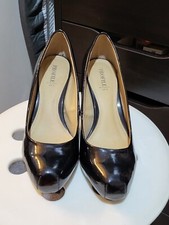 Profile Black Court Shoes Size
