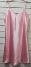 LADIES PINK QUALITY PLUS SIZE SATIN CHEMISE NIGHTDRESS SLIP UK SIZES 8-34