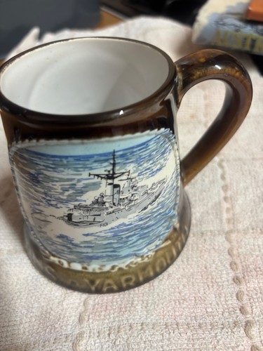 Hms yarmouth vintage mug - hms,