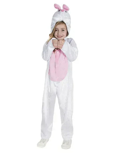 Girls white bunny - white, costume