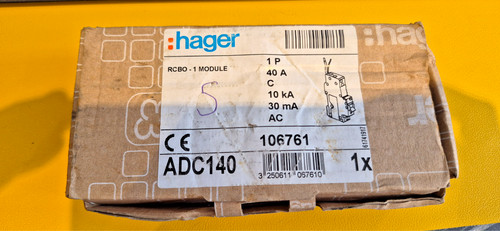 Hager rcbo module 1p 40 - -, a