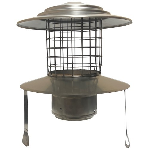 Pot hanging cowl stainless - cowl,