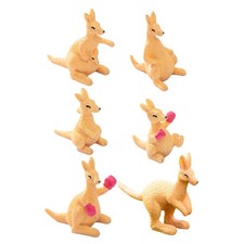  6 Pcs Mini Resin Animals Tiny Things Artic Figurines Cake Toppers