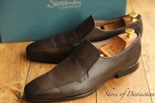 Oliver Sweeney Ivry Brown Leather Loafers Shoes Men's UK 9 US 10 EU 43