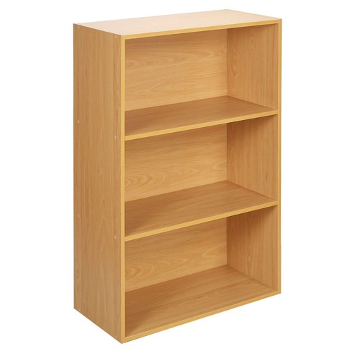 Tier wide bookcase - 3-tier,