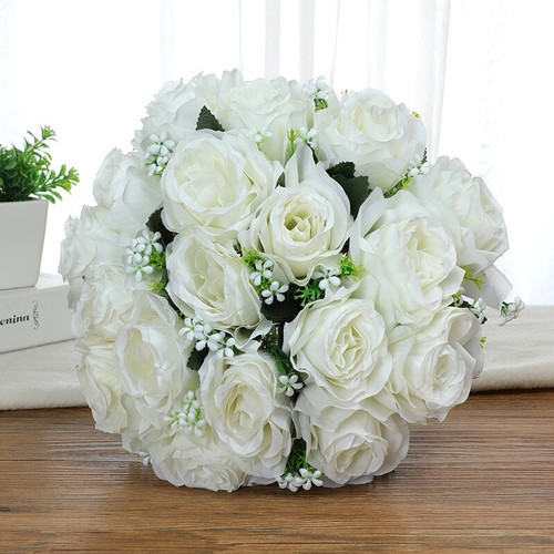 Large silk rose - silk, peony