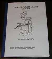 Lion 3VS Turret Milling Machine Manual