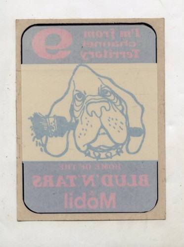 1960 mobil football sticker - 1960's,