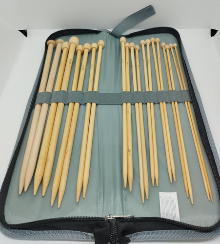 Wood knitting needles set - set, of