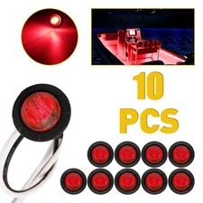 10x 12V 24V LED Red Side