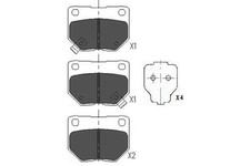 REAR BRAKE PAD SET DISC BRAKE