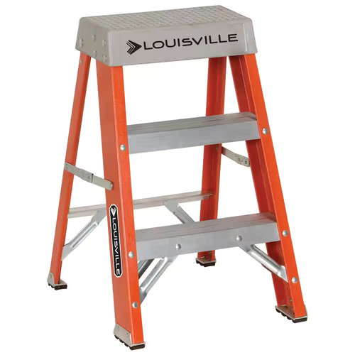 Fiberglass step ladder - step,