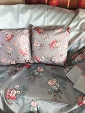 DUNELM Duck Egg Blue Floral