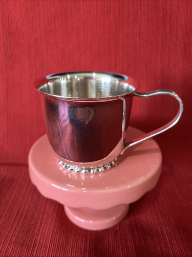 Silver plated baby cup - silver,