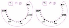 Oven temperature 250 - oven, 50-250