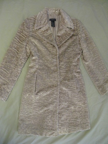 Bebe faux persian lamb coat - lamb,