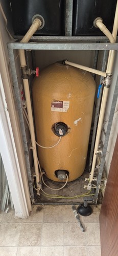 Hot water copper cylinder - hot,