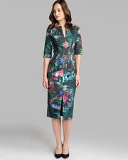 TED BAKER green midi pencil