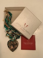 Murano Bronze Glass Heart