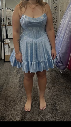 Sherri hill baby blue - hill, short