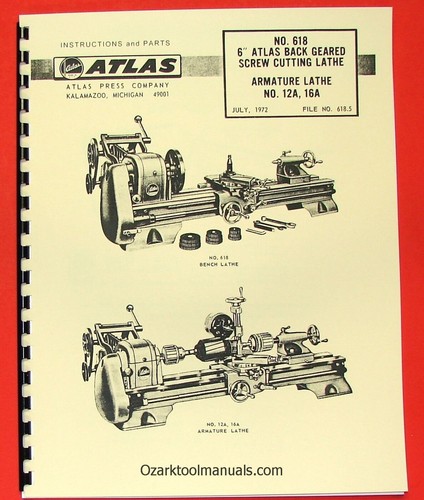 Atlas craftsman metal lathe - 6",
