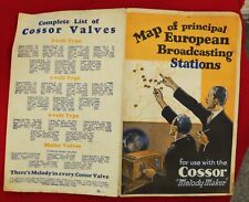 Vintage Map European radio