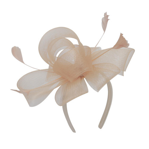 New feather looped headband - new,