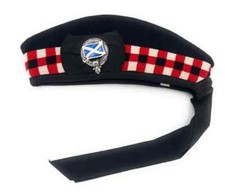 100% wool Glengarry cap, badge