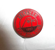 ABERDEEN FC BADGE SMALL ROUND RED