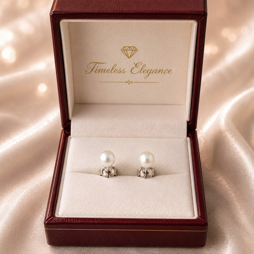 Freshwater pearl stud - ,