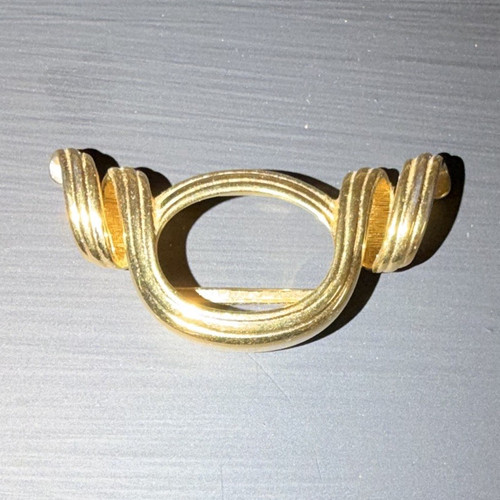 Gold tone oval scarf - tone, for