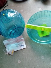 Extra large  Rat Chinchilla Rodent Wheel And Exercise Ball . Hardly Used