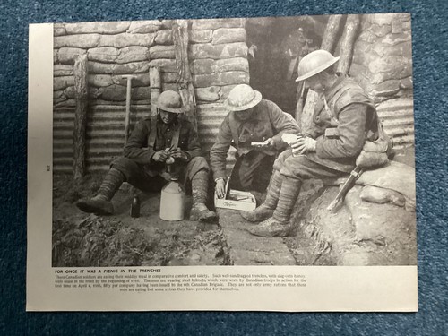 Canadian soldiers trench - canadian,